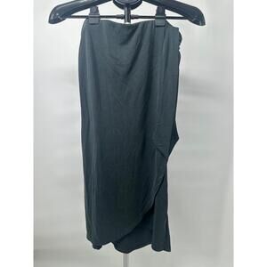 Heartloom Black Midi Length Wrap Versatile Chic‎ Wrap Skirt Size Small